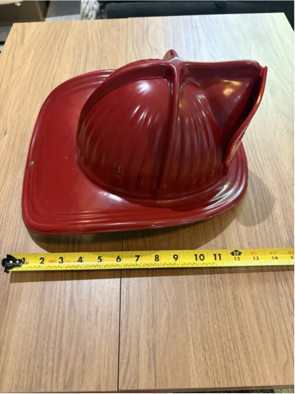 Vintage FIREMAN FUND HELMET Parker Plastics Inc. Lower Lake CA